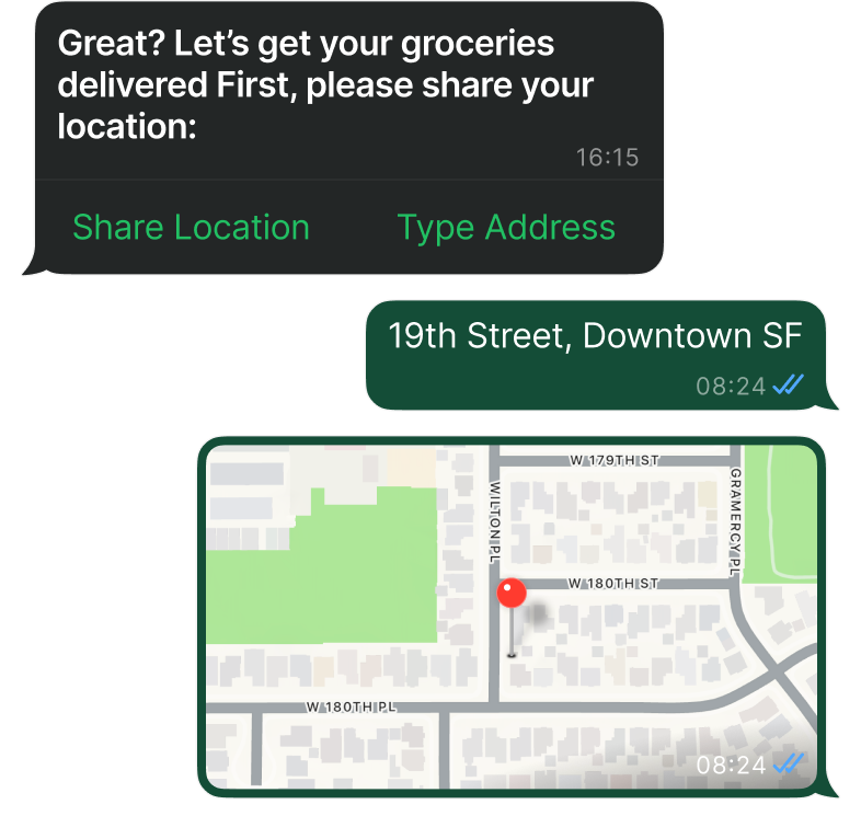 Send interactive WhatsApp messages to enhance customer experience.